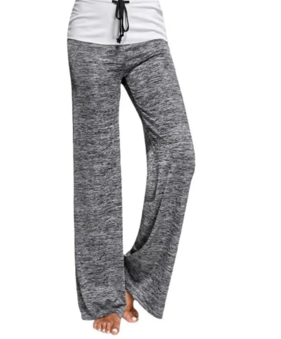 Luźne spodnie jogi biegające w szerokiej nogi żeńskie spodnie niskie talię oddychające spodnie workowate spodnie Aktywne noszenie damskie spodnie sportowe 60999962659
