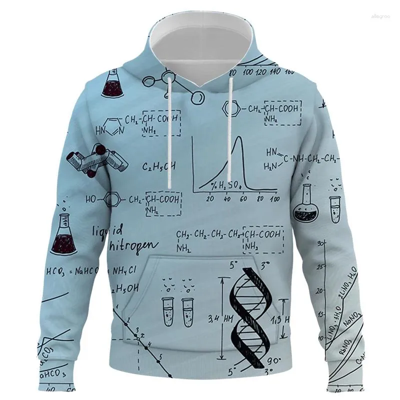 Men's Hoodies Man Anime Kids Sweatshirts Formula Hoodie Men Women Science Pullover Oversized