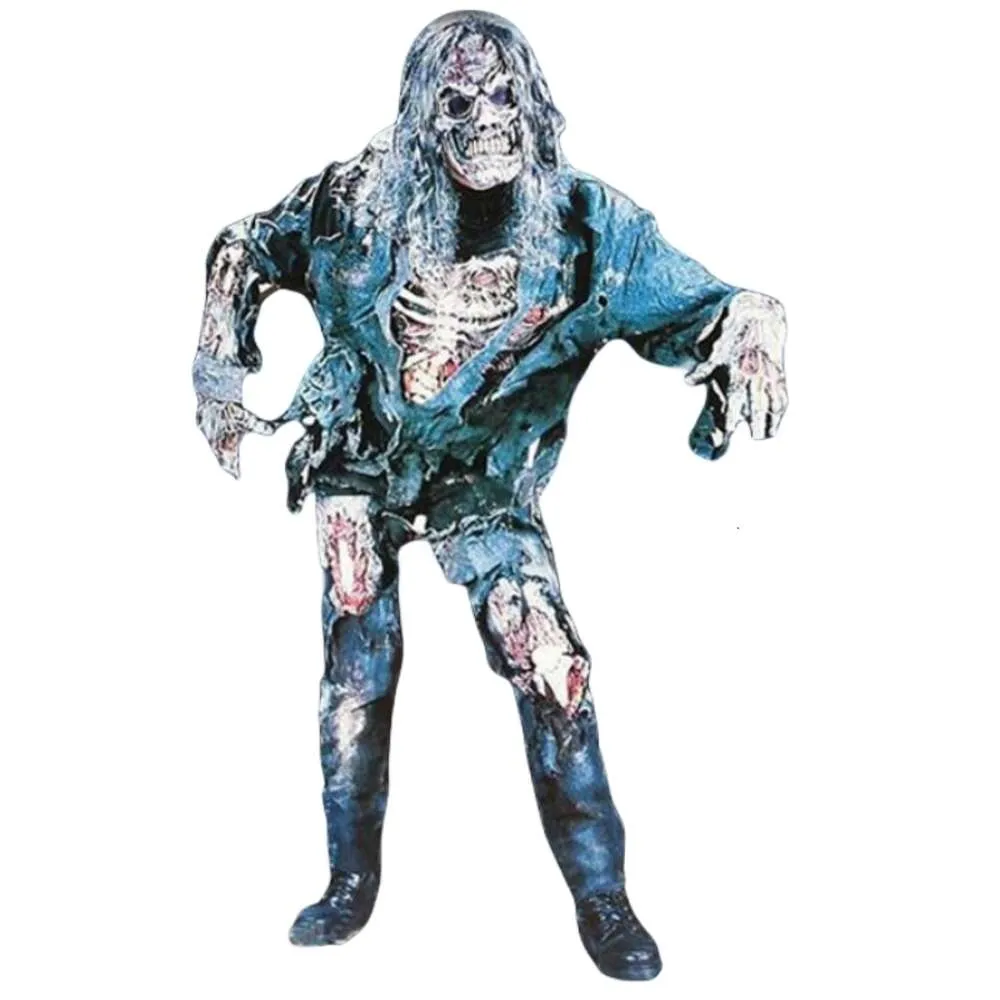 Kostium na Halloween kostium cosplay halloween dla dorosłych cos kostiumy horror zombie kostium zombie kostium śmierci losowe mięso kostium duch