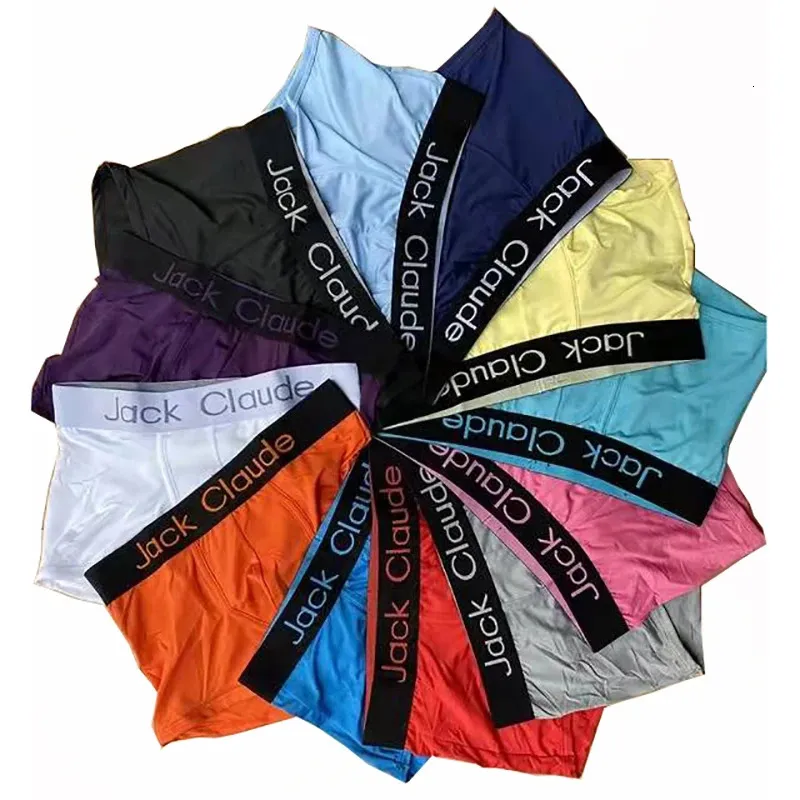 Cuecas 6pcslot mens roupa interior em forma de design convexo confortável respirável boxer shorts sexy 231027