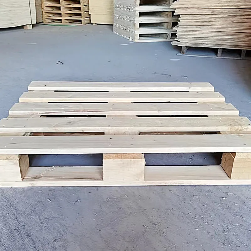 Pallet in legno di pioppo fumigato, pannello resistente all'umidità, cuscinetto per pallet per carrello elevatore da magazzino, trasporto logistico, personalizzato secondo il disegno, 1219*1016*120 cm