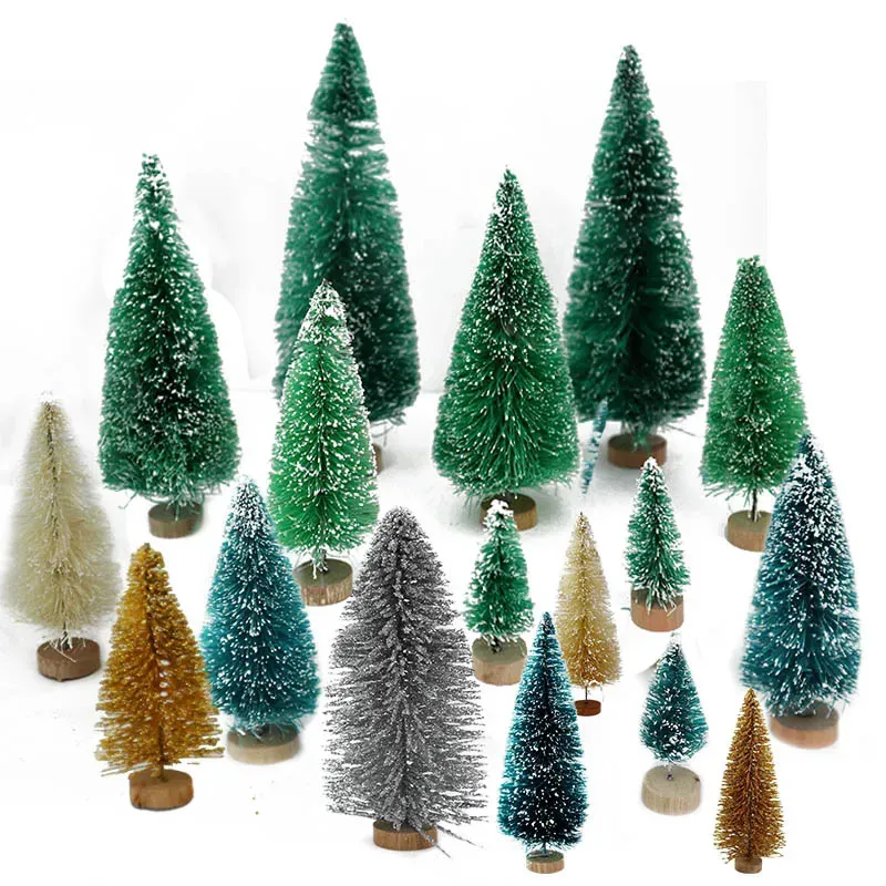 Sonstiges Partyzubehör für Veranstaltungen, 8 Stück, 50–125 mm, gemischte Größe, Mini-Weihnachtsbaum, kleiner Kiefernbaum, Desktop für Zuhause, Jahr, Weihnachtsfeier, Tischdekoration, Navidad 231027