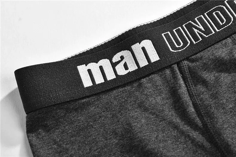 UYEEMU Brand 6Clors 3Pcs Lot Boxers Men Underwear Cotton Mens Boxer Shorts Solid Homme Pull Male Panties Sexy Underpants Fit 3XL-15