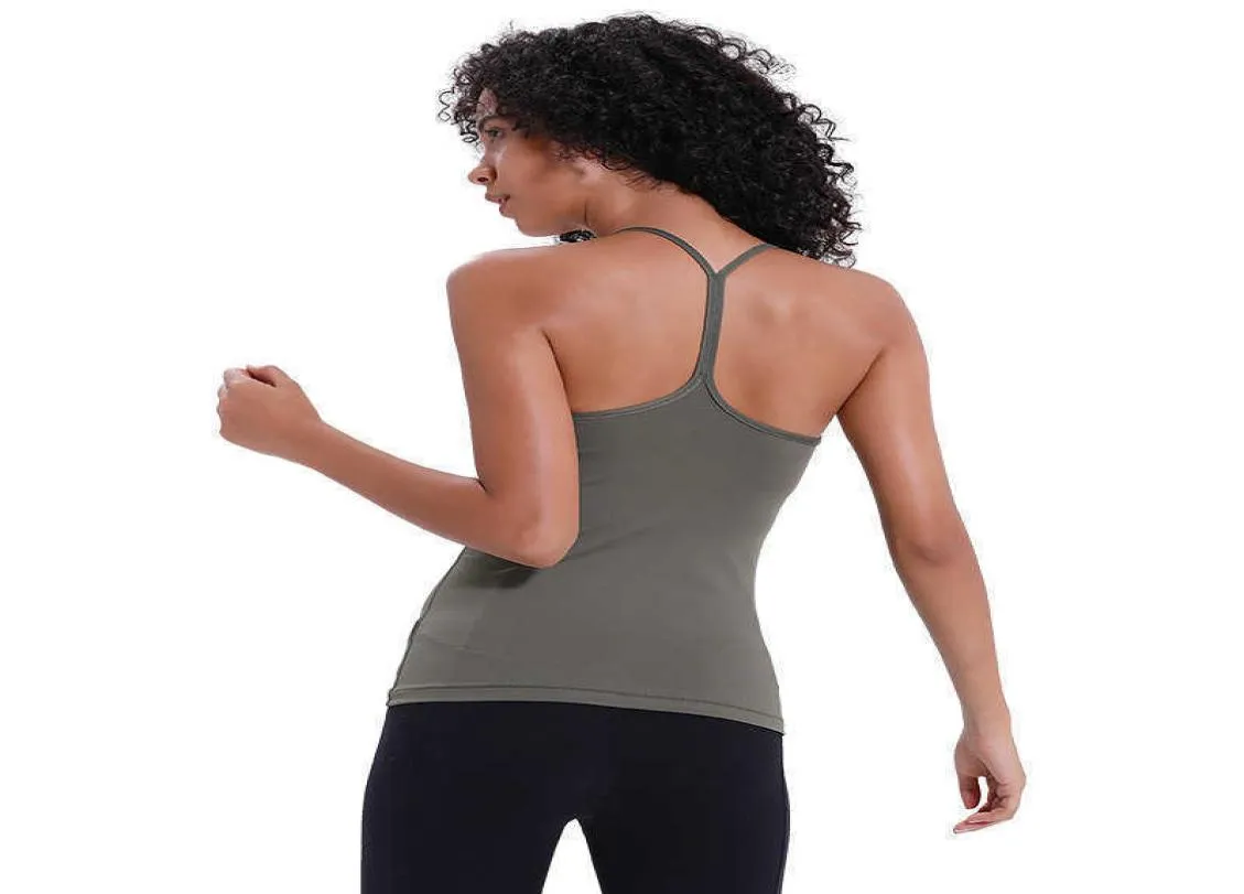 Sexy Backless yoga Tops met Bh 60 Effen Kleuren Dames Mode Outdoor Yoga Tanks Sport Running Gym shirt Clothes8857228