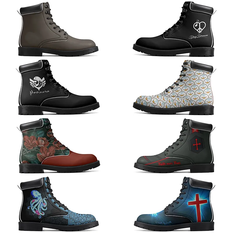 NOVAS Botas Martin Clássicas Antiderrapantes no outono inverno Tendência Versátil legal Personalizada Unissex quente Moda Versátil Botas Casuais Elevadas 5692