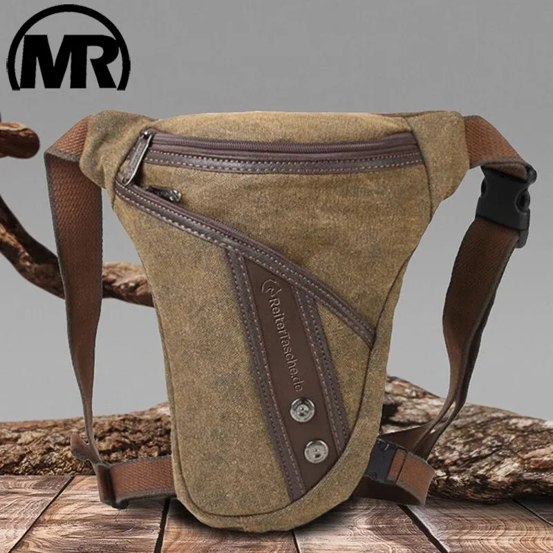 Midjepåsar Markroyal Men lår Fanny Pack Drop Bag Motorcykel Ridning Axelpåse Crossbody Nylon Male Hip Bum Belt Leg 231027