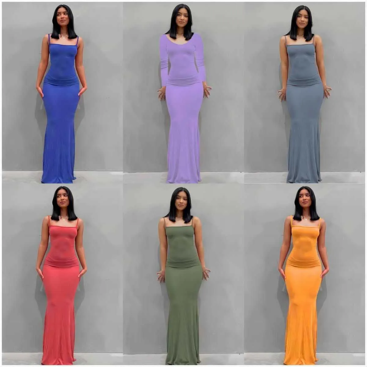 Casual Dresses Fashion Sexy Skims Backless Evening Maxi Women Party Club Ladies Bodycon Peach Hip Elegant Long For Woman ds