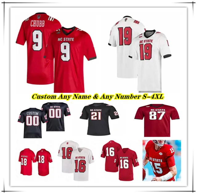 NC State Wolfpack College Football Jersey Brennan Armstrong MJ Morris Michael Allen Delbert Mimms III Kevin Concepcion Bradley Rozner Payton Wilson Sean Brown 4XL