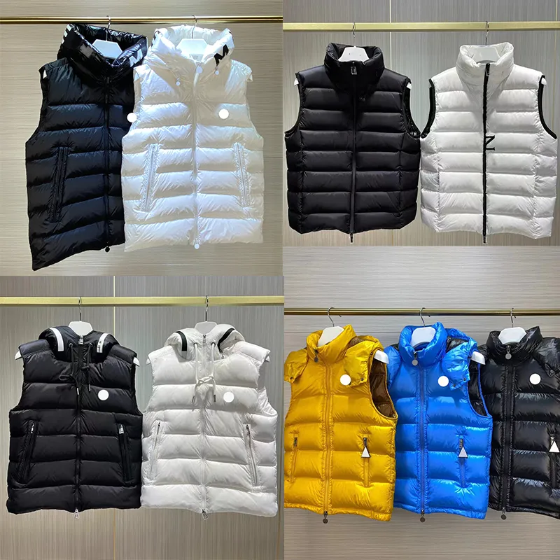 Masculino 2024 marca francesa designer colete jaqueta bordado masculino luxuoso inverno manter quente jaqueta puffer tem nfc tamanho 1/2/3/4/5