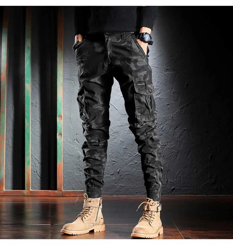 Pantalones Para Hombres Diseñador De Moda Hombres Jeans Camuflaje Pantalones  Militares Multi Bolsillos Pantalones De Carga Ocasionales Hombre Cremallera  Inferior Hip Hop Joggers J231028 De 34,44 €