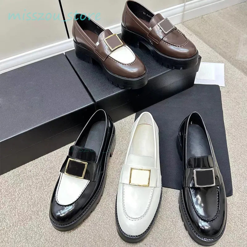 Loafer Loafer Calfskin Metal Laiders 100 ٪ Real Leather Designer Oxford Shoes MoCcasins الفستان الفاخر منصة حذاء منصة الحجم 35-42 Penny Penny Penny