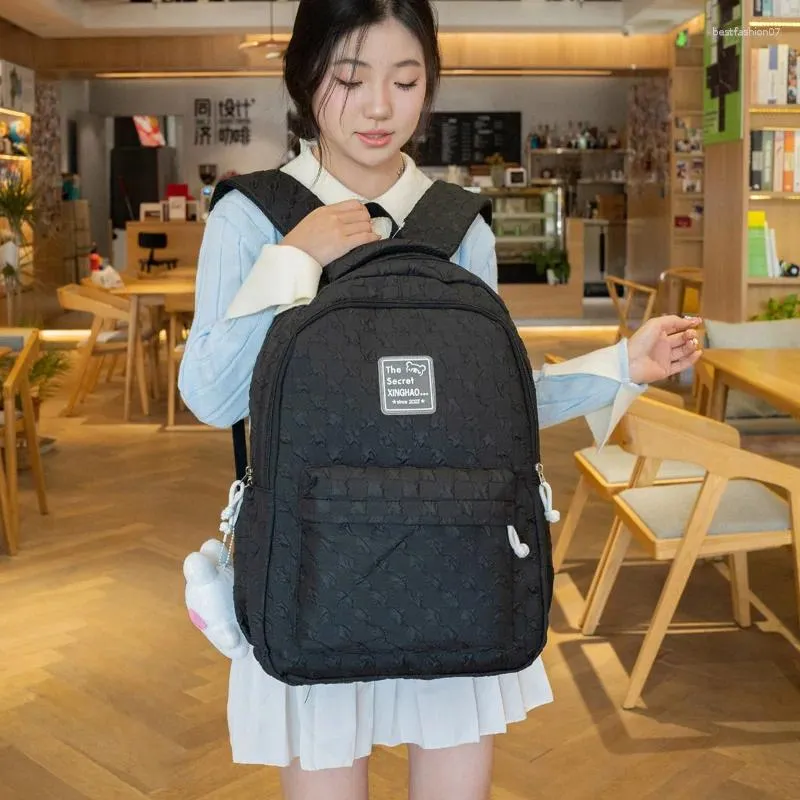 School Bags 2023 Womens Nylon Backpack For Teenagers Solid Color Bag Female High QualityTravel Rucksack Ladies Student Mochila From 34 09 DHgate