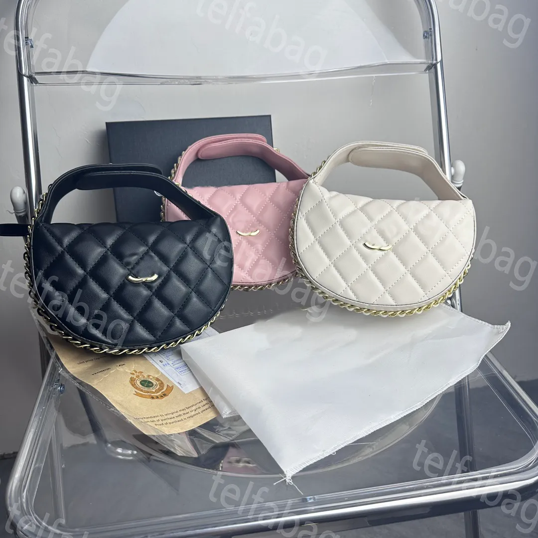 Klassisk filigran Vanity Case Totes Bag Caviar Calfskin Läder Luxury Designer quiltade rutiga Guldmetallväskor Double Zipper Crossbody Kosmetiska väskor