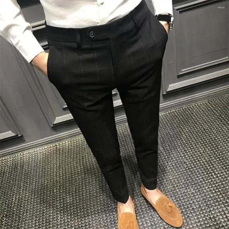 Men's Suits Great Men Trousers Anti-wrinkle Slim Suit Pants Business