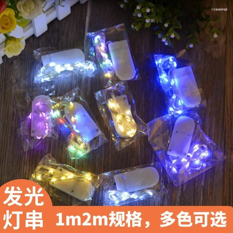 Fournitures festives scène décoration de gâteau ornements 1.2 mètres guirlande lumineuse LED petites lanternes cuisson Mini