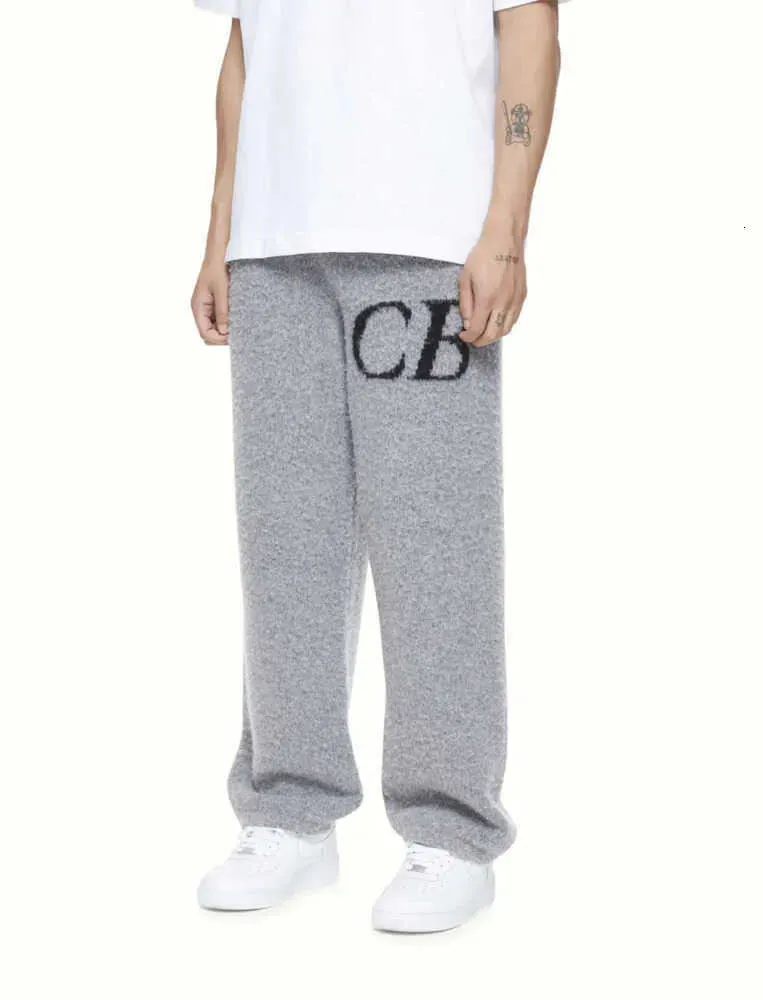Cole buxton calças de malha cb tecido malha moletom masculino suor velo quente feminino joggers macacão masculino streetwear roupas esportivas