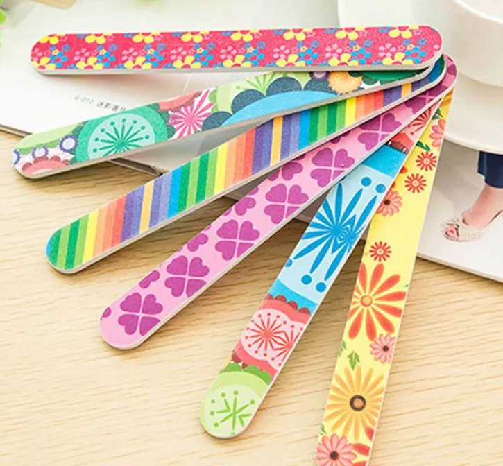 High Quality Nail Files Buffer Sanding Washable Manicure Tool Nail Art Polish Sandpaper Strip Bar Set Polishing File Tool Sponge