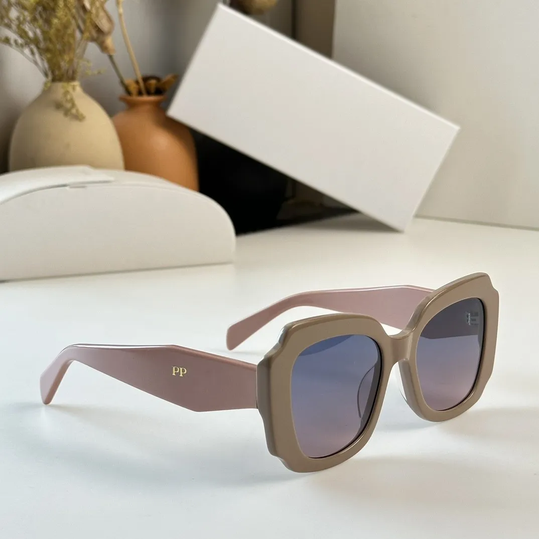 2023 Semester Luxury Designer Brand Solglasögon Designer Solglasögon Högkvalitativa glas för kvinnor Mens Glass UV400 Lens unisex SPR16Y