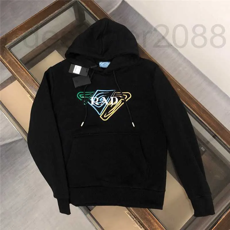 Men's Hoodies & Sweatshirts Designer New letter embroidery trend casual loose fitting college style men's and women's hooded sweaters 7IQ3