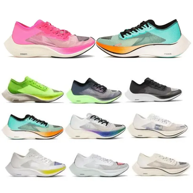 ZOOMX VAPORFLY NEXT％2ランニングシューズ男性トレーナーブラックホワイトマックスニットメッシュ構造男性女性共同スニーカーサイズ36-45