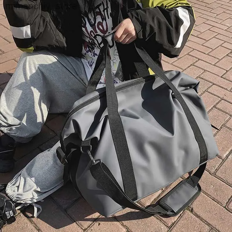 Sacs de plein air Oxford sac de voyage sacs à main grande capacité bagage à main sacs hommes femmes épaule fourre-tout en plein air week-end étanche Sport sac de Sport Q231028