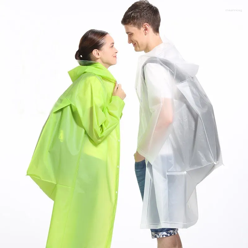 Raincoats Freesmily Caminhadas Mochila Moda Capa de Chuva Adulto Masculino e Feminino Personalidade Portátil À Prova D 'Água Transparente Poncho