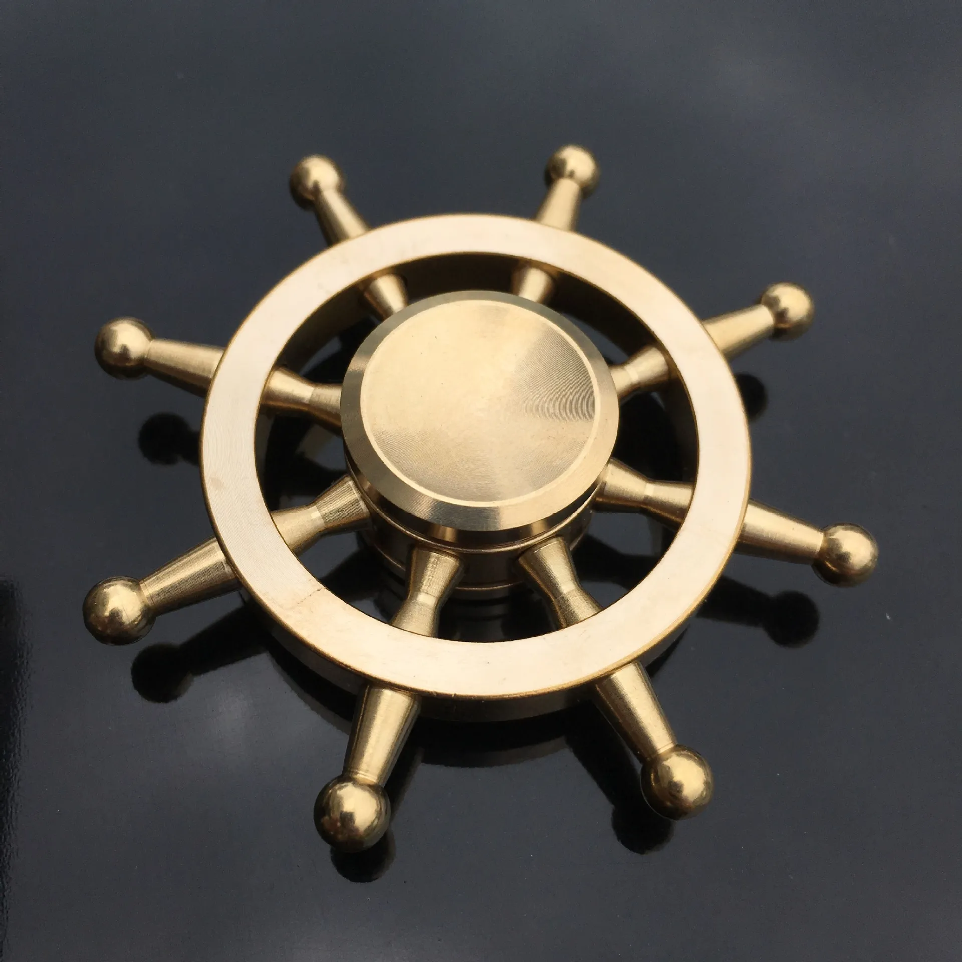 New Pure Copper Fingertip Gyroscope Popular Decompression Tool Hand Spinner Fingertip Gyroscope Wholesale