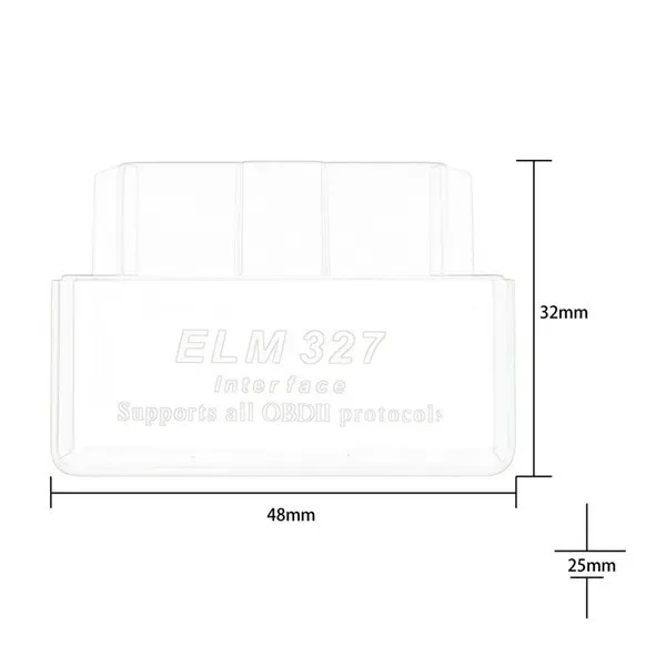 SUPER MINI ELM327 Bluetooth OBD2 V1.5 Black Smart Car Diagnostic Interface ELM 327 Wireless Scan Tool