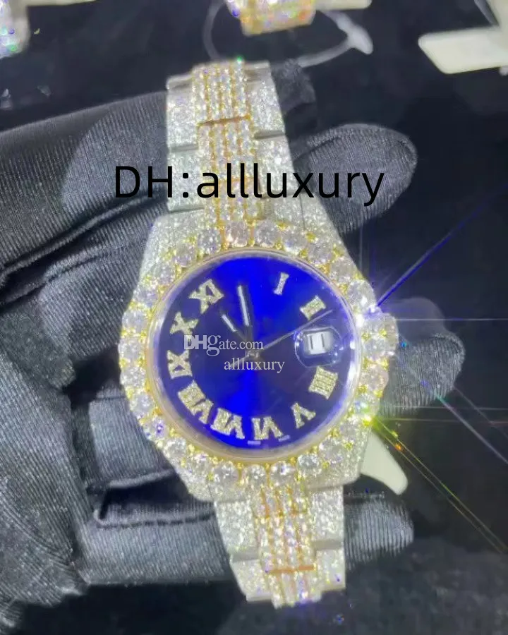 Luxury Watches Mens Watch Designer Watches High Quality Movement Watches Män Moissanite Watch Iced Out Watch Diamond Watch Montre Automatisk Mekanisk klocka 141