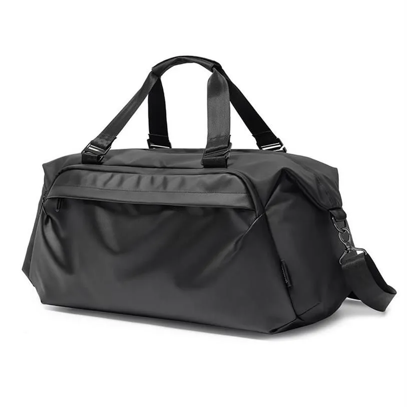 Borsoni Tangcoo progettato da viaggio unisex grande borsa impermeabile da uomo borsone a tracolla da donna bagaglio a mano nero236h