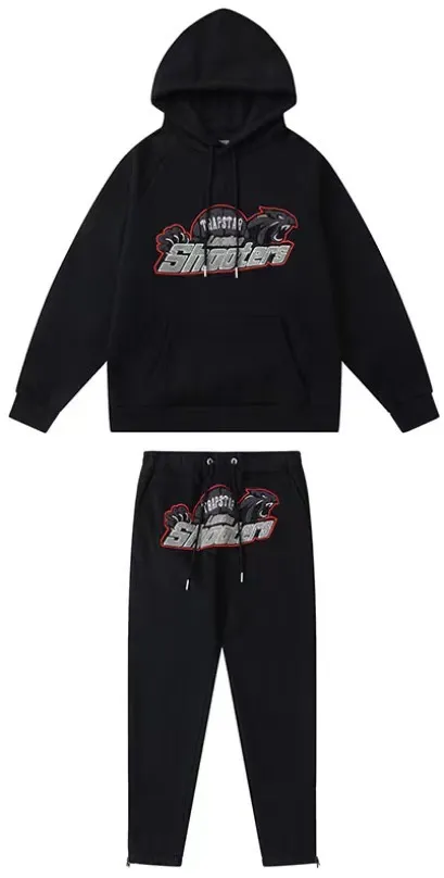 DHgate.com:2024 Trapstar Tracksuit Set Arch Panel Red Letter