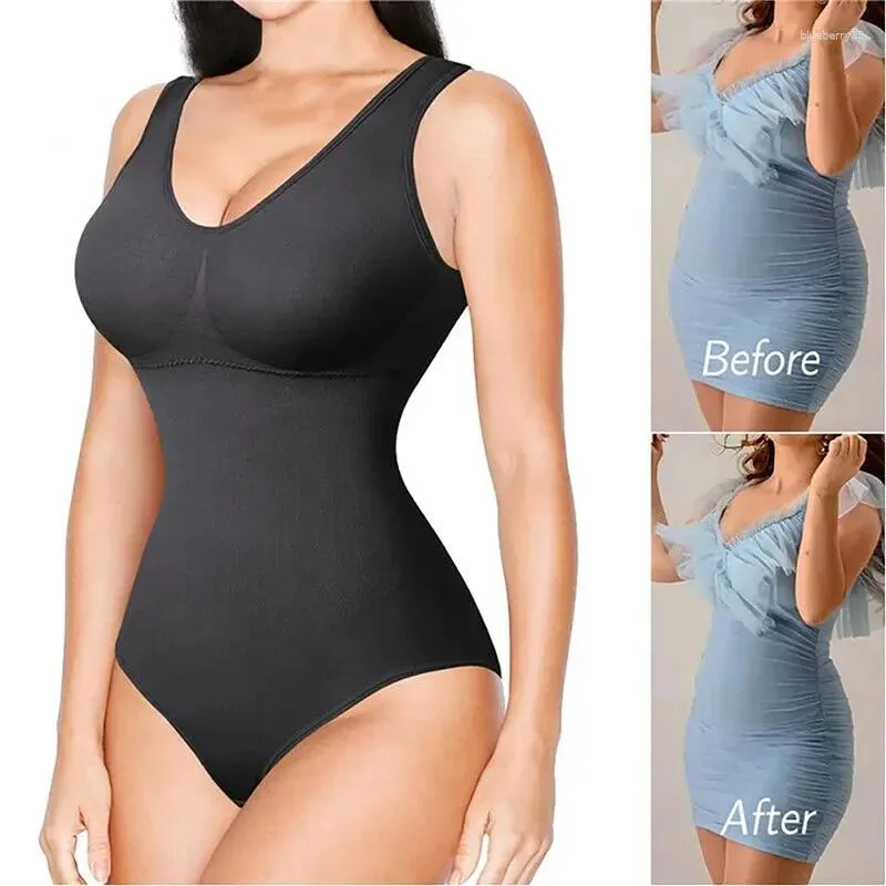 2023 Womens Tummy Control V Neck Shapewear Plus Size Corset