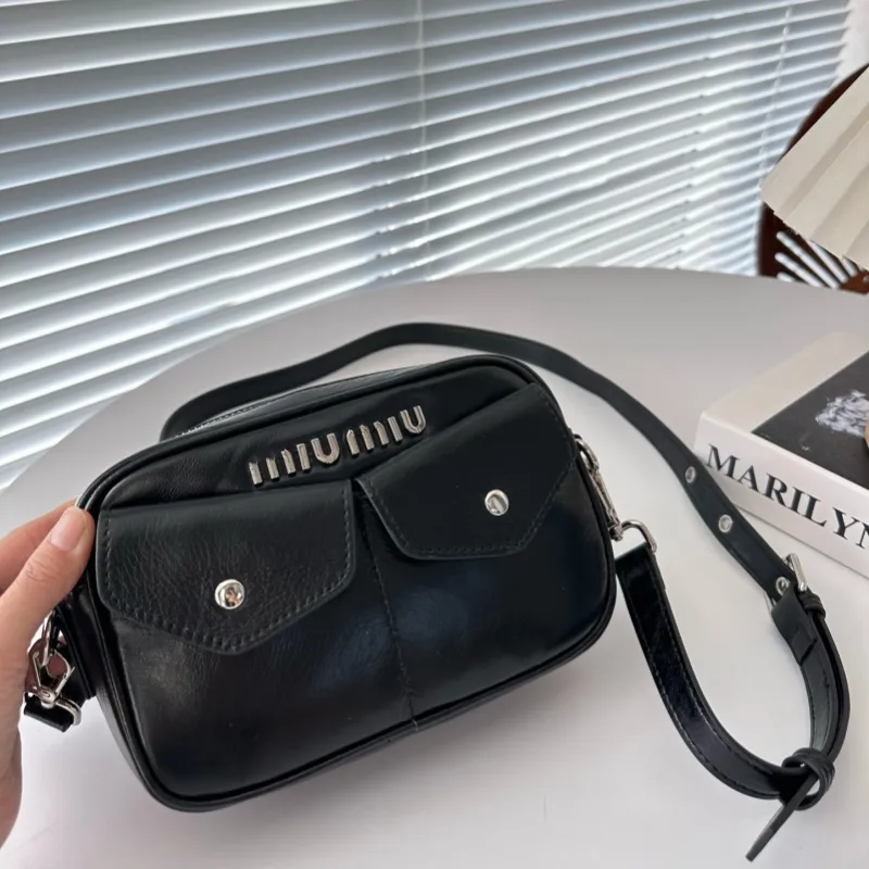 new cowhide Small travel bag Camera bag Women's Bag Designer Bag Crossbody Handbag bag high quality portable newspaper fashion basket bag Binding rope mumu