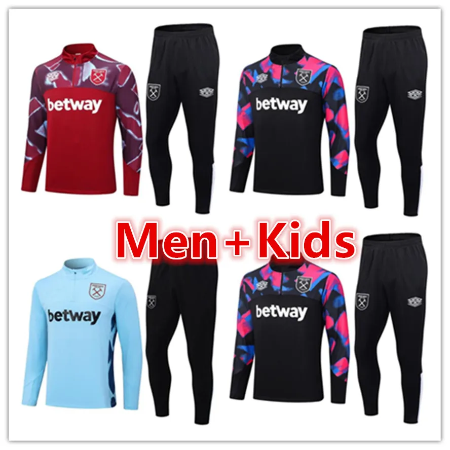 2023 West Hams Soccer Tracksuit L. Paqueta West Scamacca Rice Set Lanzini Antonio Hams Noble Vlasic United Bowen 22/23 WHU Football Tracks Benrahma Men Equipmen MENDEN