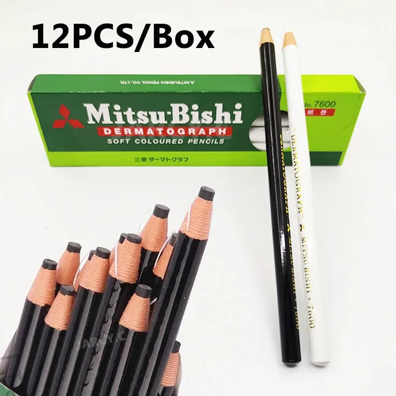 Eyebrow Enhancers Dermatograph Makeup Eyebrow Pencil Microblading Tattoo Pencil Waterproof Tattoo Dye Maker Pen Liner Brown Eyebrow Lip Cosmetic 231027