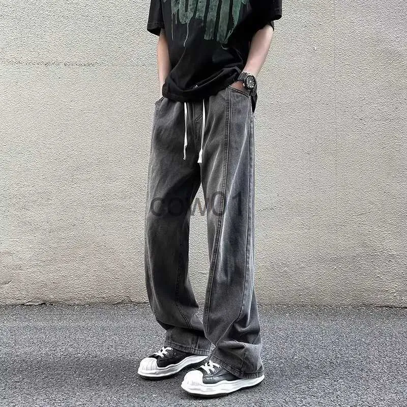 Calças masculinas calças jeans moda 2023 nova hip hop carga casual harem joggers streetwear calças jeans j231028