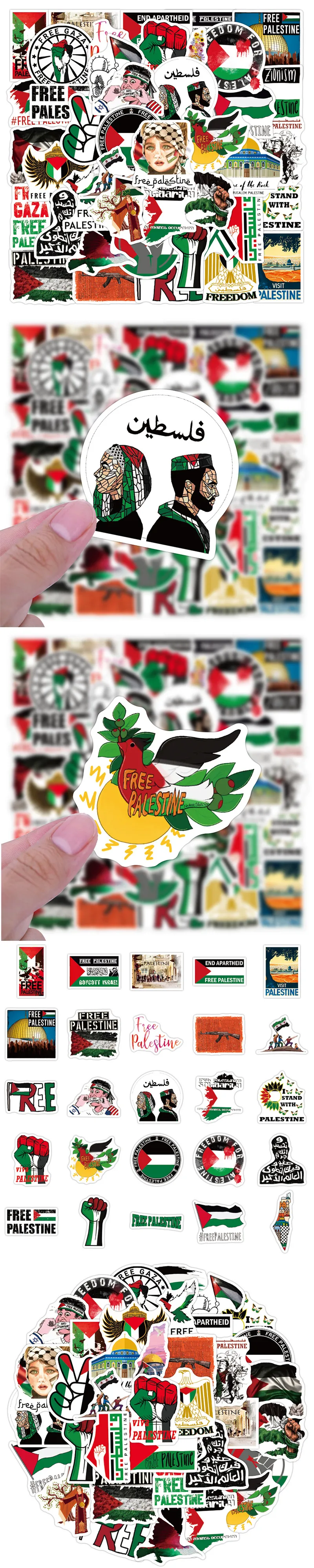 Rollo De 500 Calcomanías De Palestina Gratis, 8 Soportes De Libertad Con  Banderas De Palestina, Fáciles, image size:800x4000
