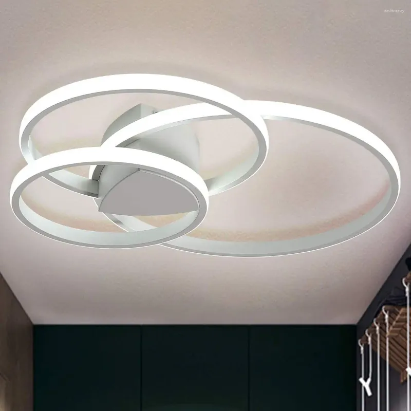 Deckenleuchten Ganeed Moderne LED-Acrylplattenleuchte 56W Unterputz 6500k Beleuchtungslampe für Wohnzimmer Esszimmer