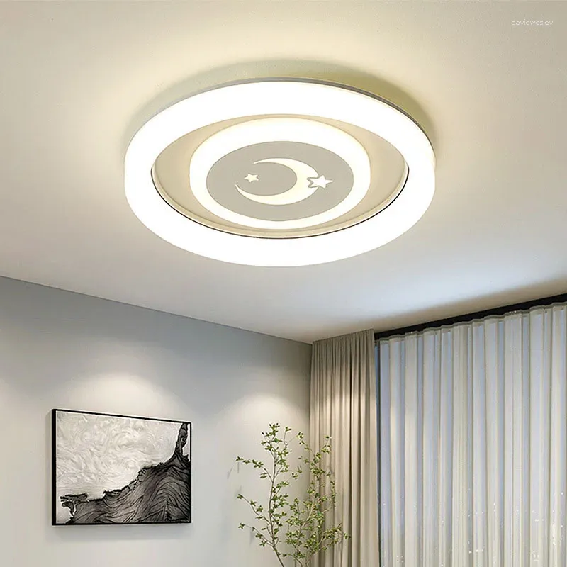 Plafonniers LED moderne pour chambre à coucher, salon, salle à manger, restaurant, décoration intérieure, luminaire rond, lustre