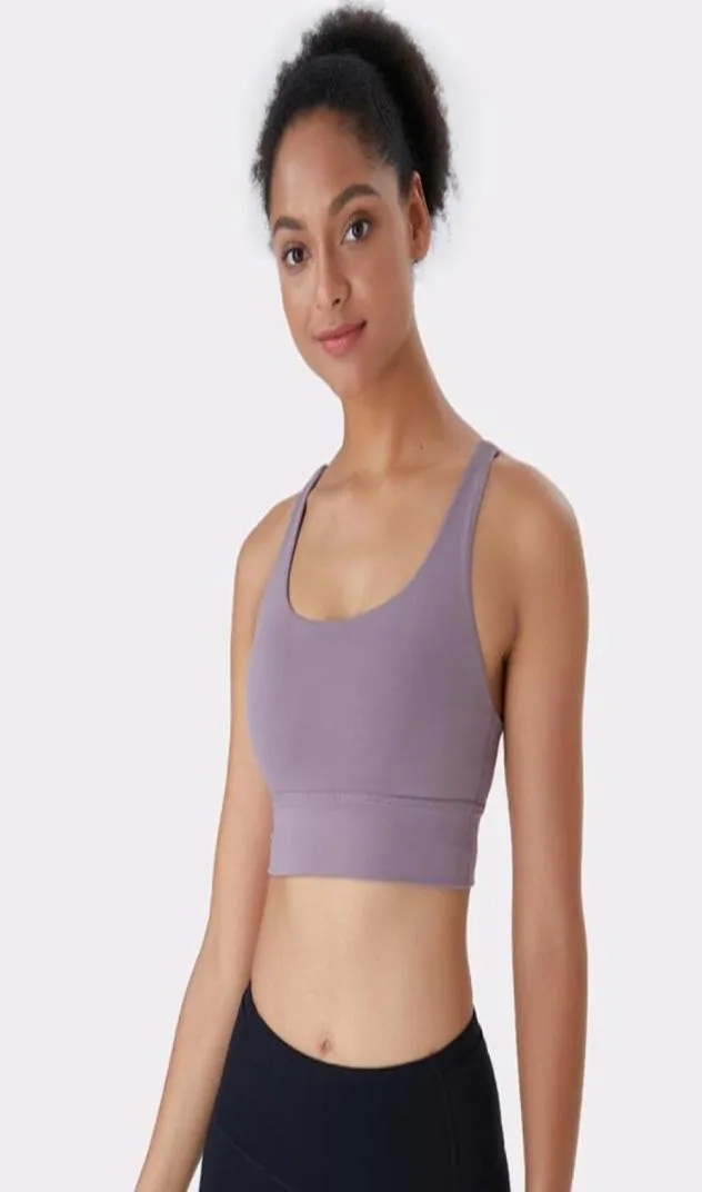 L17 YOGA SPORTS BRA HIGH STRENTS SOUPPH SHOCKPROOFベスト下着ジムの服女性ノースチールリングランニングフィットネスシャツを