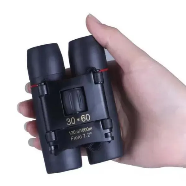 Military Folding Binoculars Telescope 30x60 Day And Night Camping Traveling Vision Spotting Scope 126m/1000m Optical
