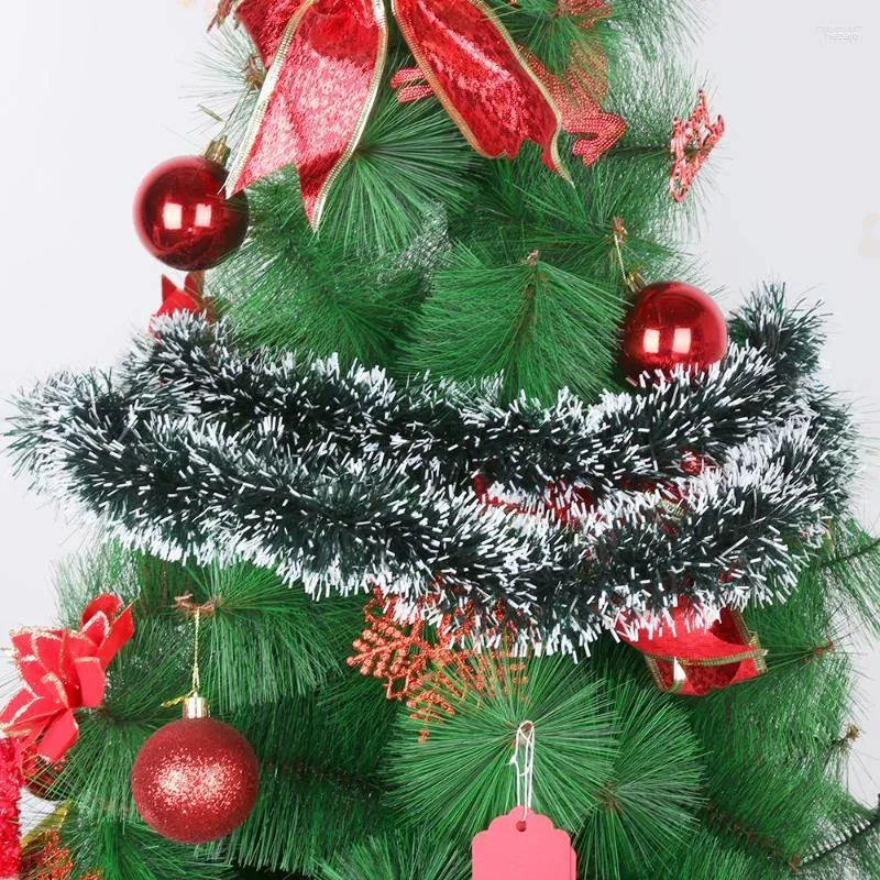 Рождественские украшения 200 см Красочные украшения Барные вершины ЛентаУкрашения для рождественской елки Белая темно-зеленая трость, мишура, гирлянда, праздничные атрибуты