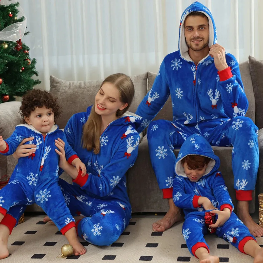 Family Matching Outfits Merry Christmas Winter Pajamas Set Lattice Print for Parent child Clothes Sleepwear l231027