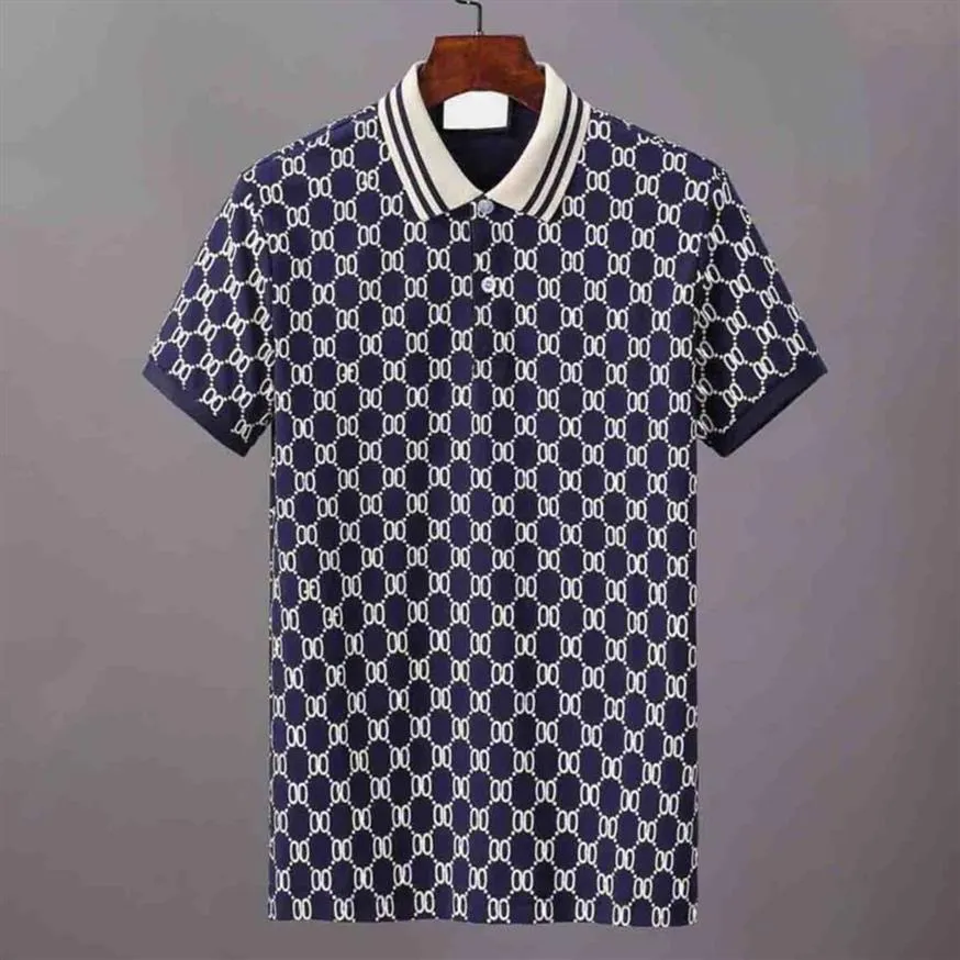 2023 Yeni Tasarımcı Polo Gömlek Erkekler Lüks Polo Sıradan Erkekler Polo T Shirt Yılan Arı Mektubu Baskı Nakış Moda Yüksek Sokak Erkek P259T