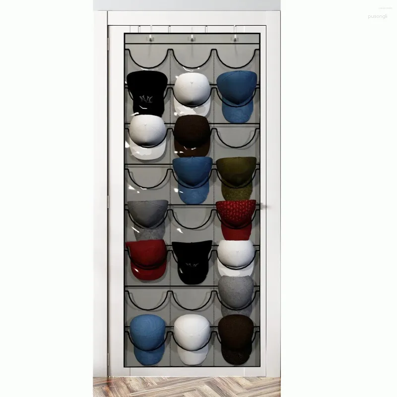 Hooks Baseball Cap Holder Rack 24 Clear Storage Bag Salif Collect