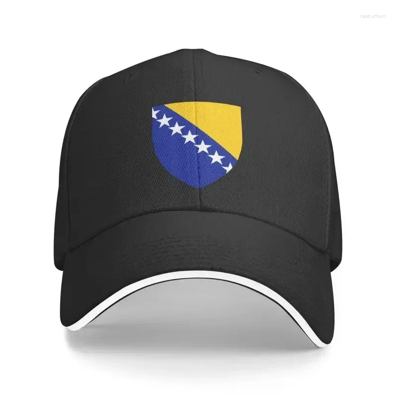 Basker klassiska vapenbeläggning Bosnia och Hercegovina baseball cap kvinnor män andas pappa hatt prestanda