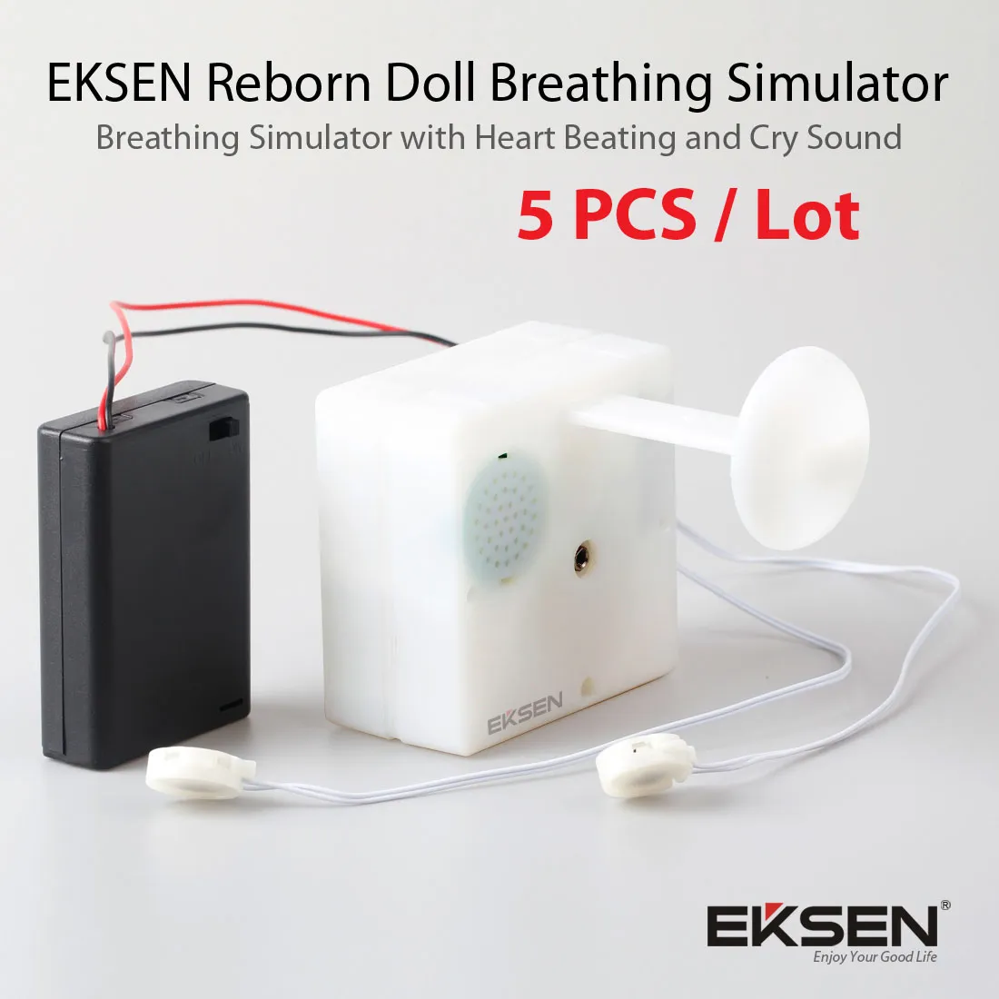 5 PCS/LOT, 2 개의 키 버튼 호흡 시뮬레이터 심장 박동으로 울음 소리로 울부 짖습니다.