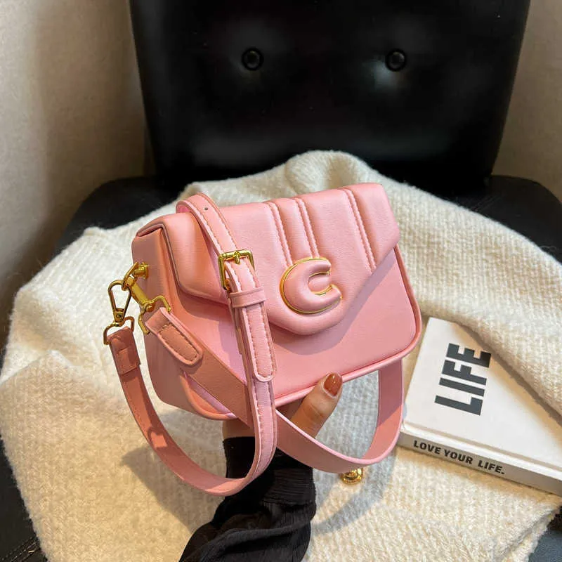 Evening Bags Bags New Letter Candy Color Crossbody Boutique Women's Sweet Style Small Square Bag