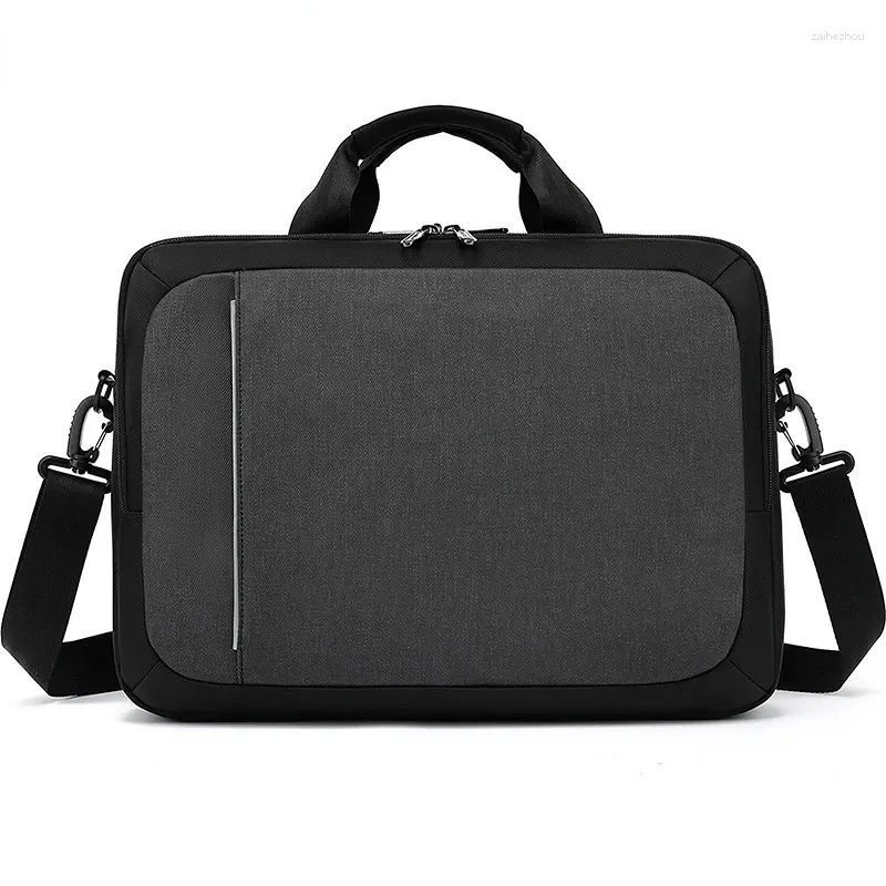 Aktentaschen Chikage Large Capcity Unisex Pendler-Aktentasche Multifunktions-Hochwertige Business-Handtasche Leichte wasserdichte Umhängetasche