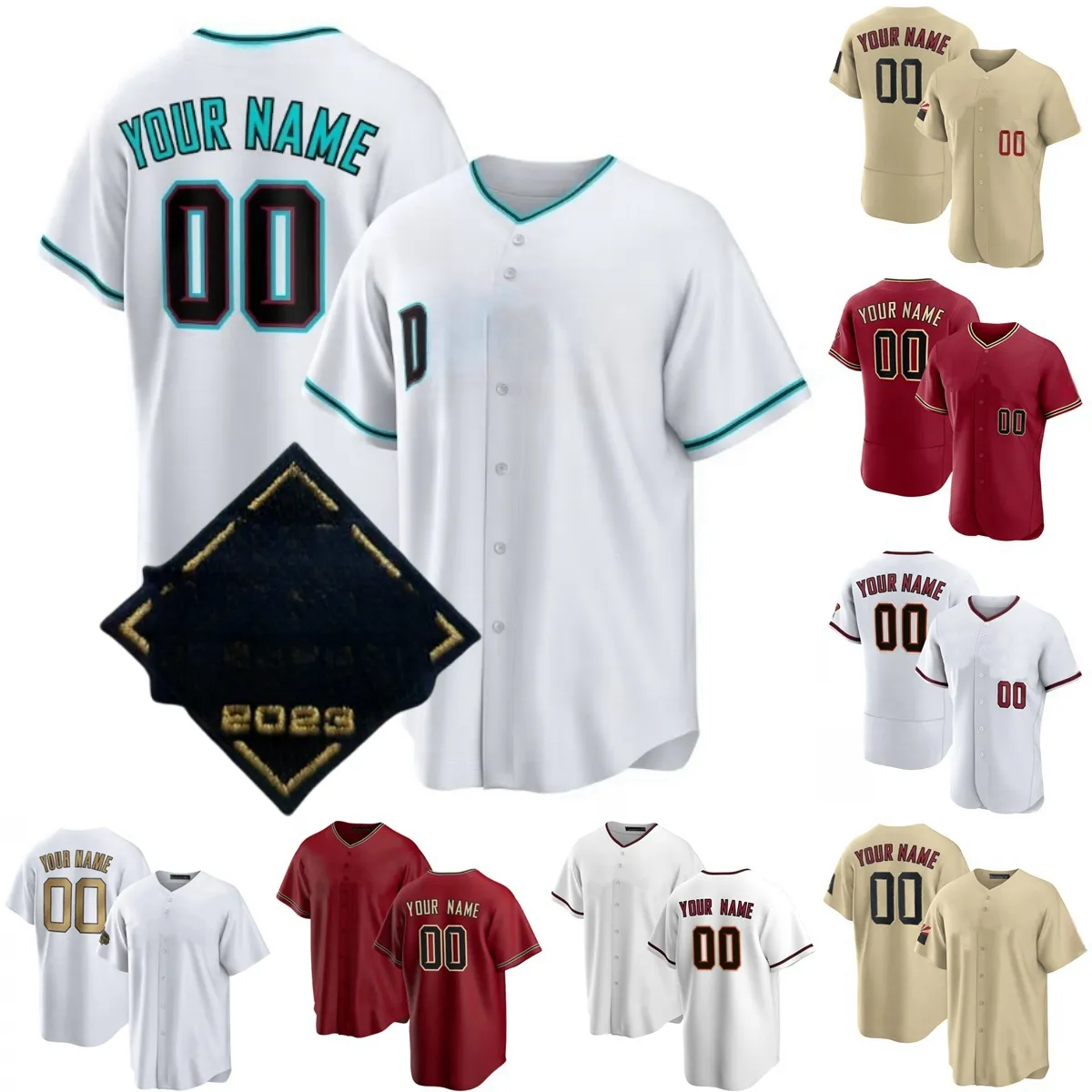 Benutzerdefinierte 2023 Neue S-6XL Baseball 7 Corbin Carroll Jersey 51 Randy Johnson Tommy Pham Zac Gallen Ketel Marte Christian Walker Nick Ahmed Zach Davies Andrew Chafin Trikots